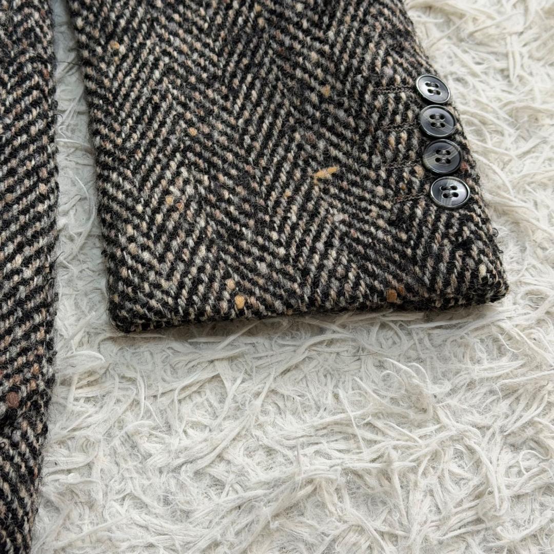 17794✨クリスチャンディオール ヘリンボーン ツイードジャケット ウール