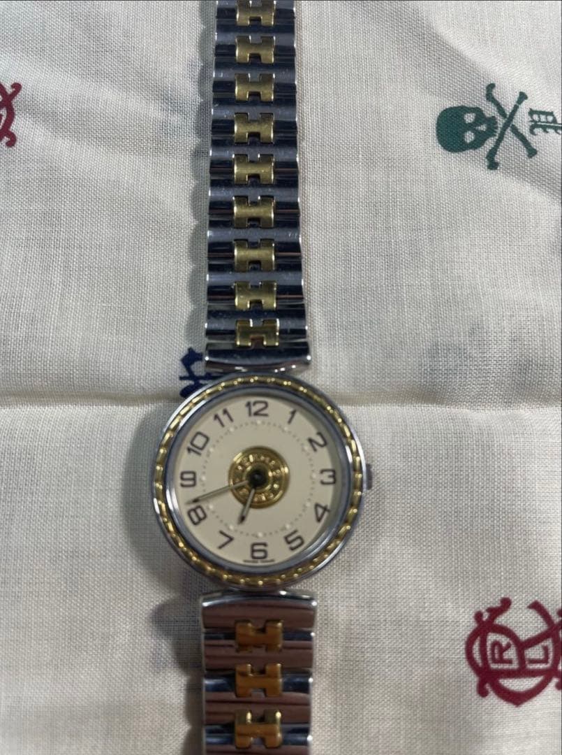 【オーバーホール済】HERMES エルメス　セリエ　腕時計クォーツ　 腕時計