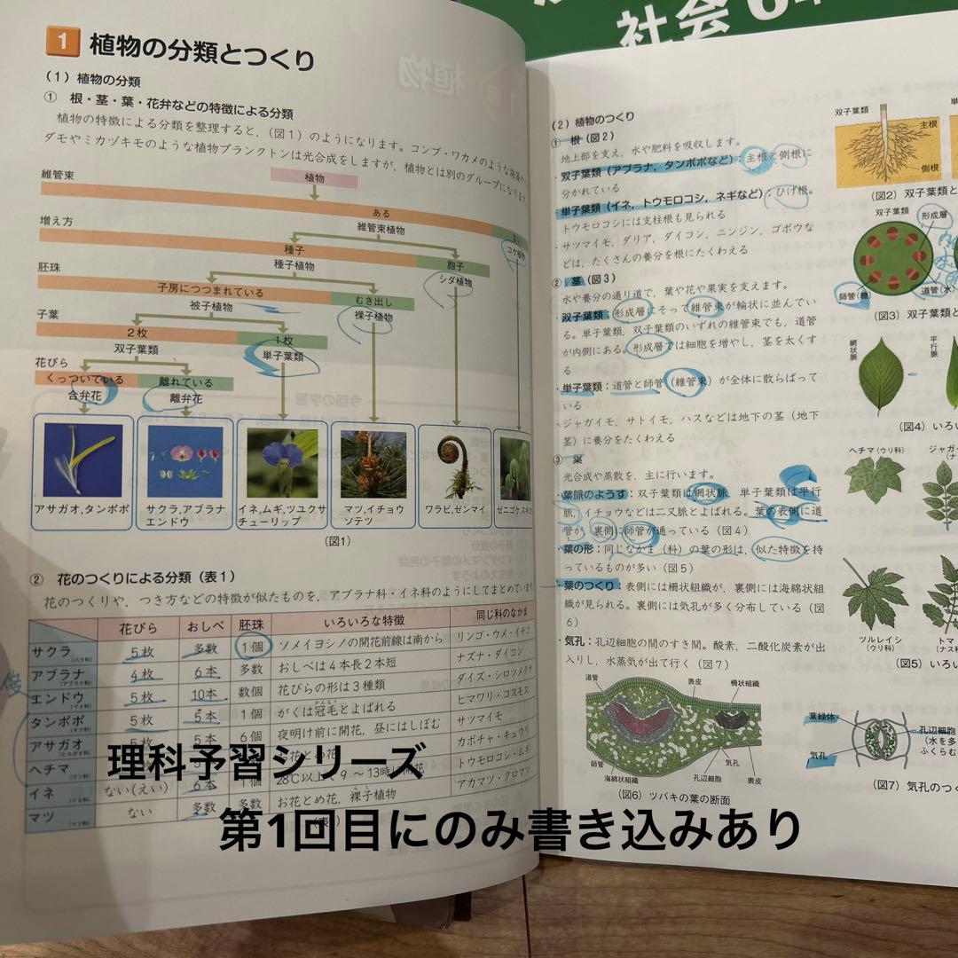 【四谷大塚】予習シリーズ　6年上　テキスト＆問題集＆四科のまとめセット