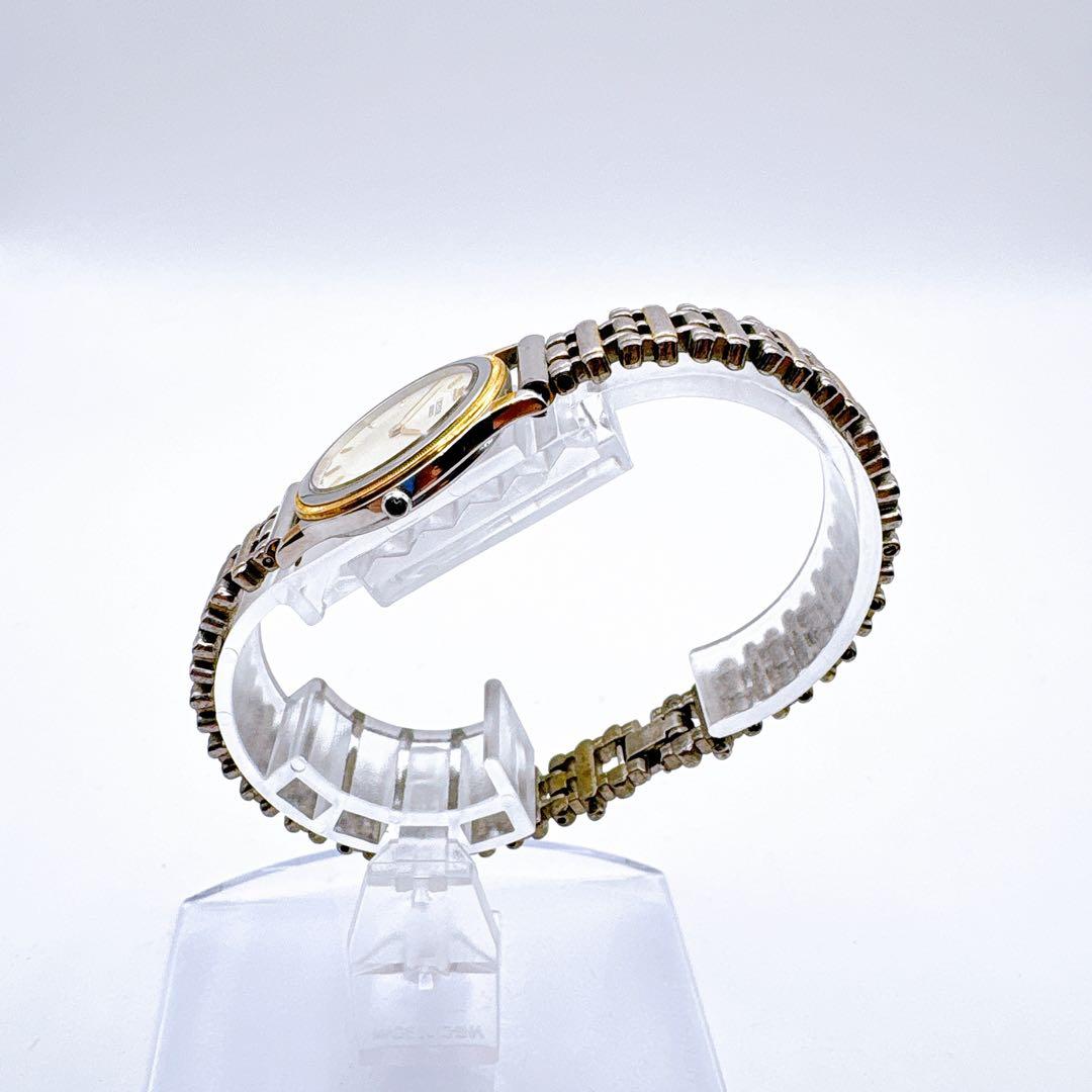 稼働品 SEIKO CREADOR アナログ腕時計 シルバー/ゴールド 18KT