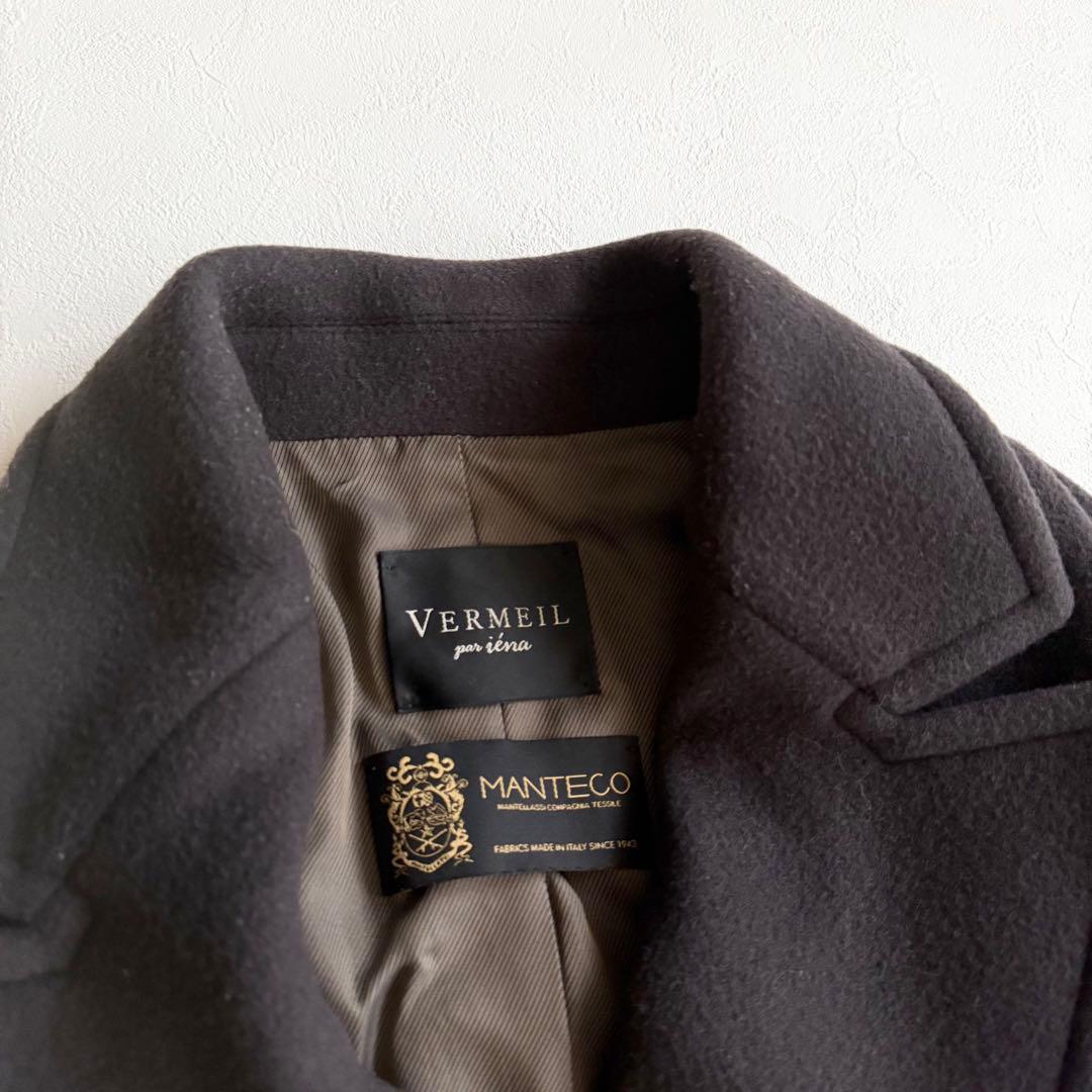 ヴェルメイユパーイエナ マンテコ コクーンWコート チェスターコート S