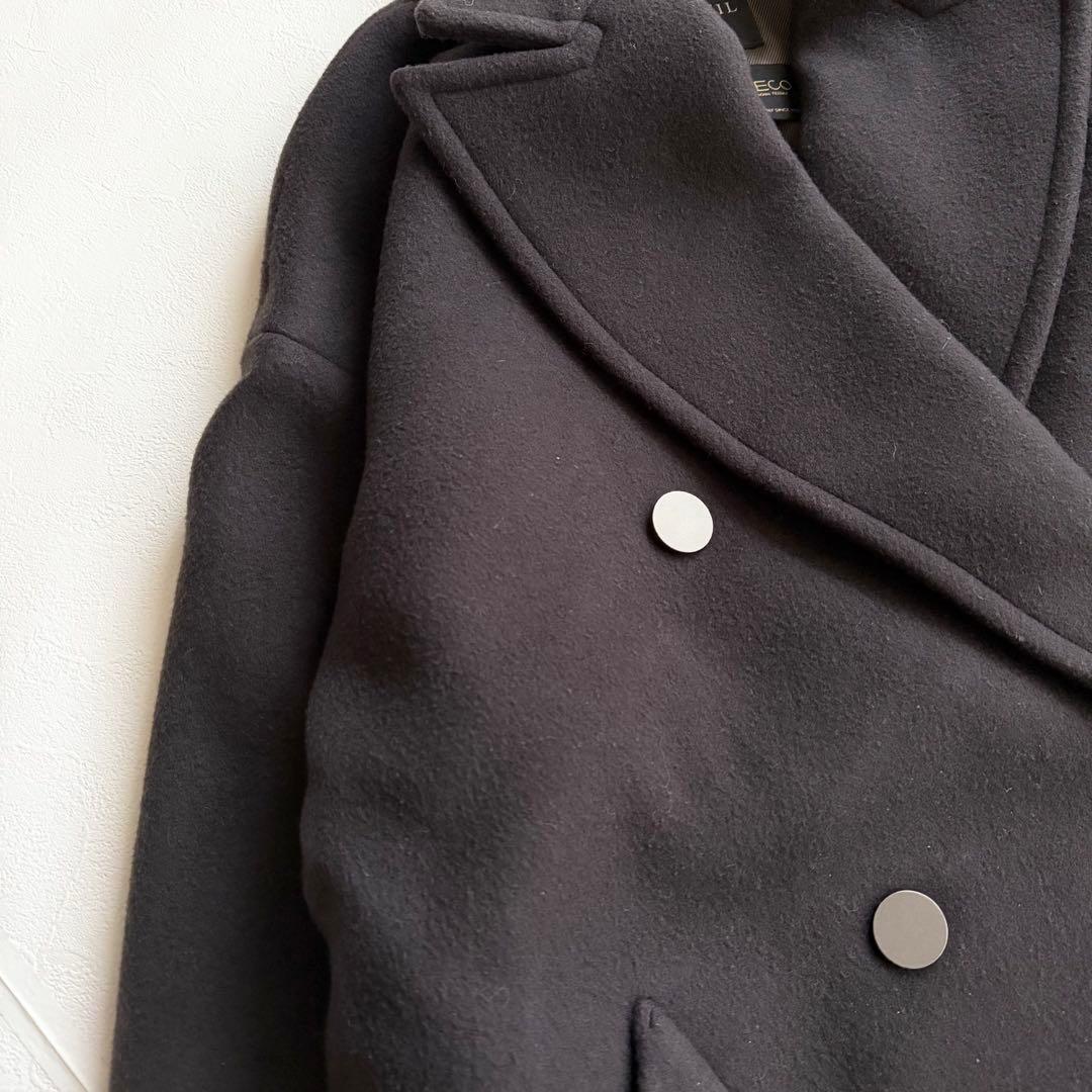 ヴェルメイユパーイエナ マンテコ コクーンWコート チェスターコート S