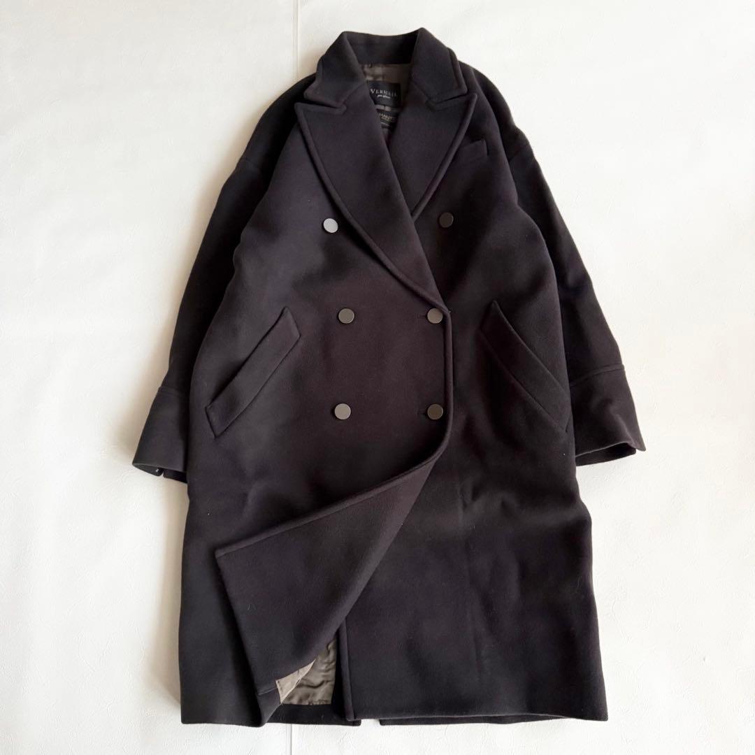 ヴェルメイユパーイエナ マンテコ コクーンWコート チェスターコート S