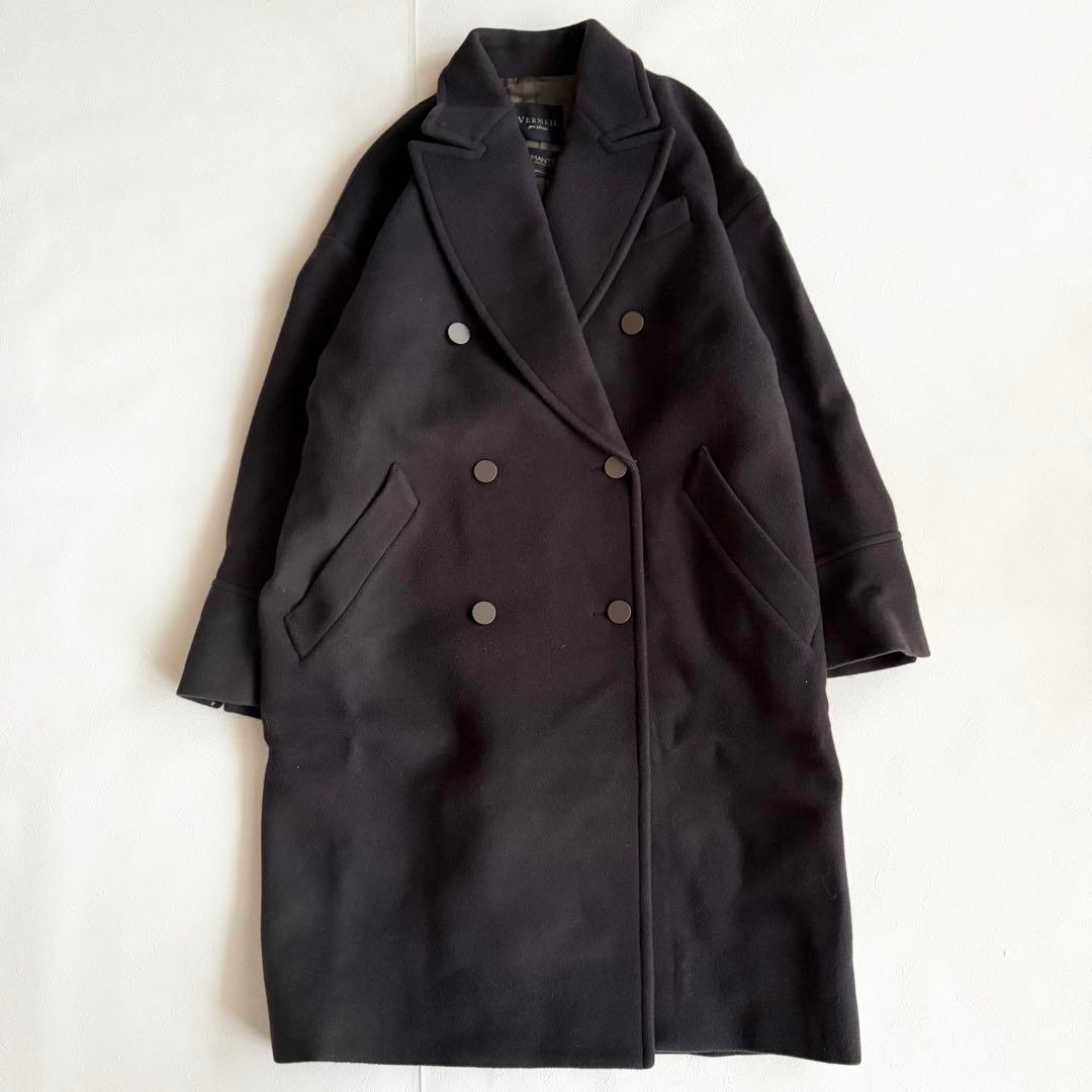 ヴェルメイユパーイエナ マンテコ コクーンWコート チェスターコート S