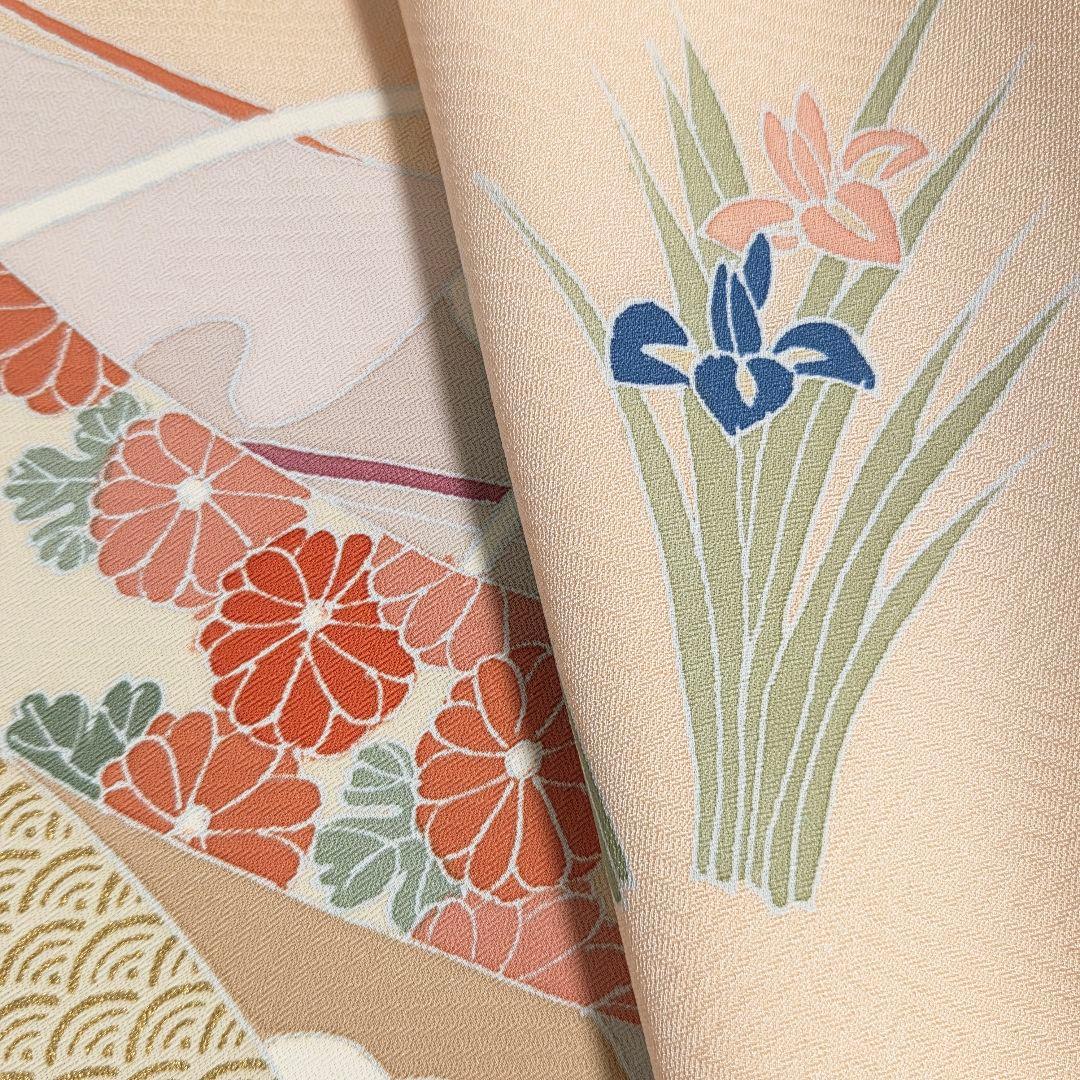 【予約済】着物と帯京月花 m3776 ■割と綺麗な正絹訪問着4点■加賀/友禅