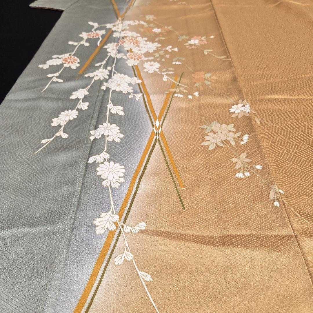 【予約済】着物と帯京月花 m3776 ■割と綺麗な正絹訪問着4点■加賀/友禅