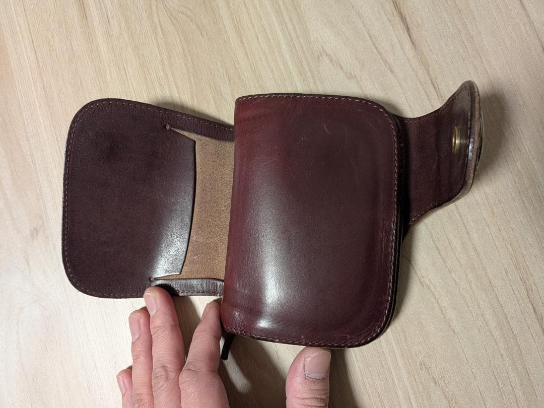 【さぼてん】REDMOON財布二折クロムエクセルレイヤードミドルウォレット