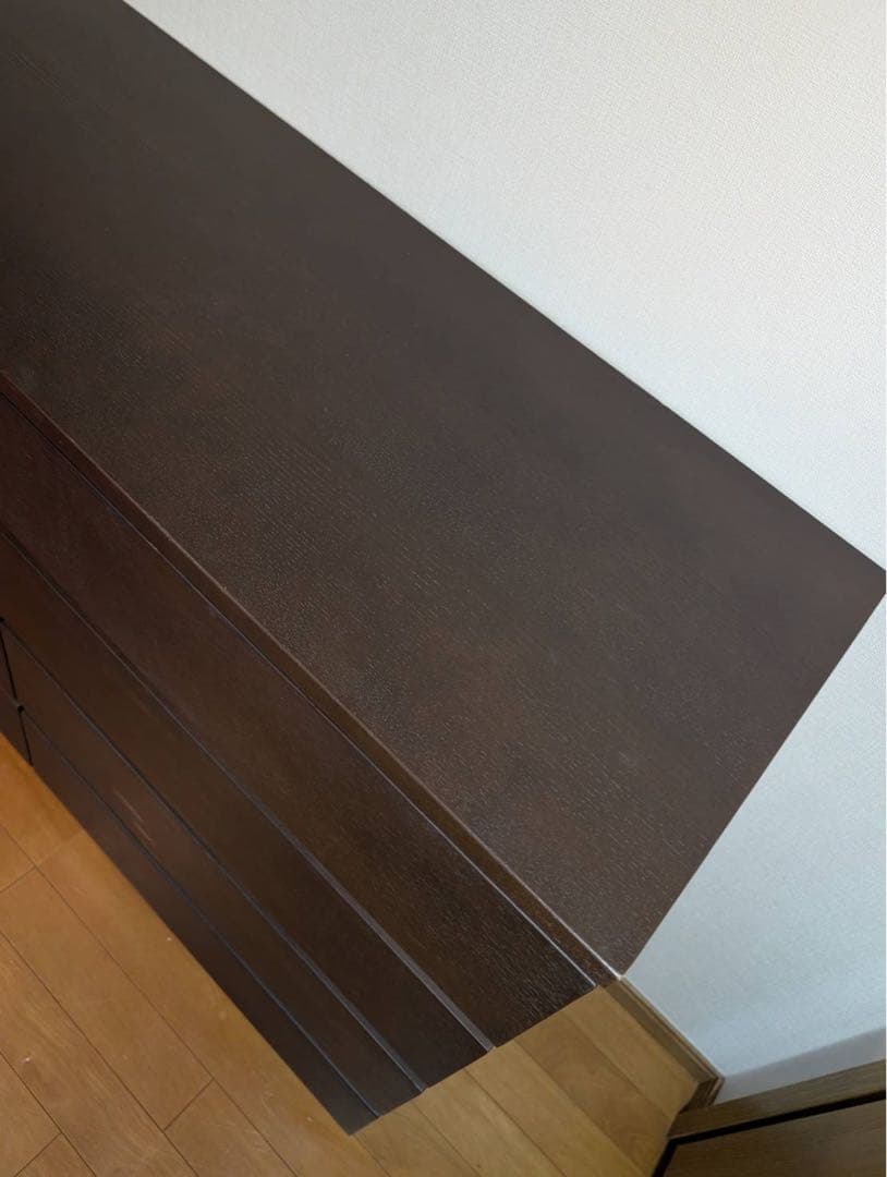 ■送料込■無印良品 木製チェスト 4段ワイド タモ材 タンス 棚 収納廃盤品
