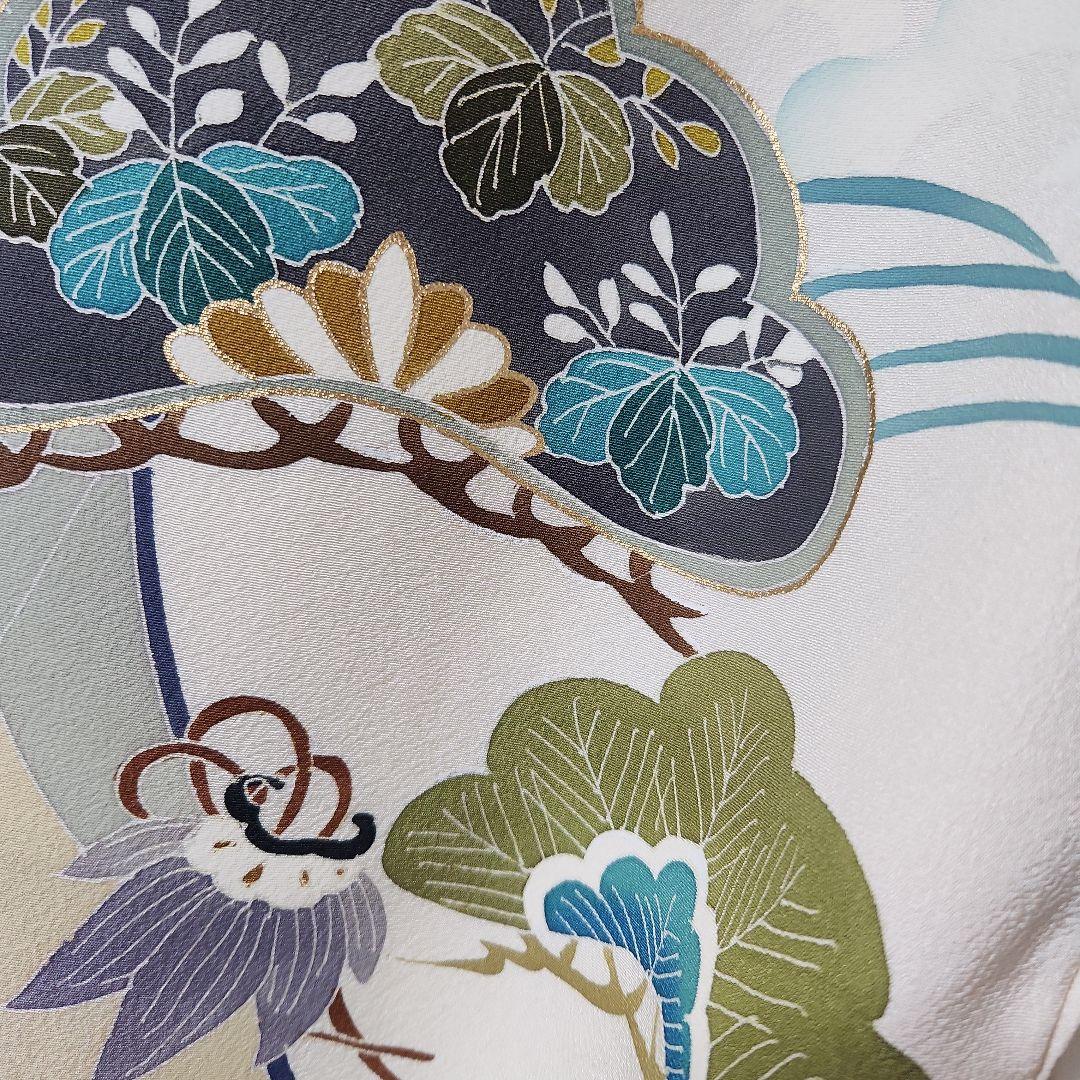 (ん)#8-013 正絹 男児 お宮参り きもの