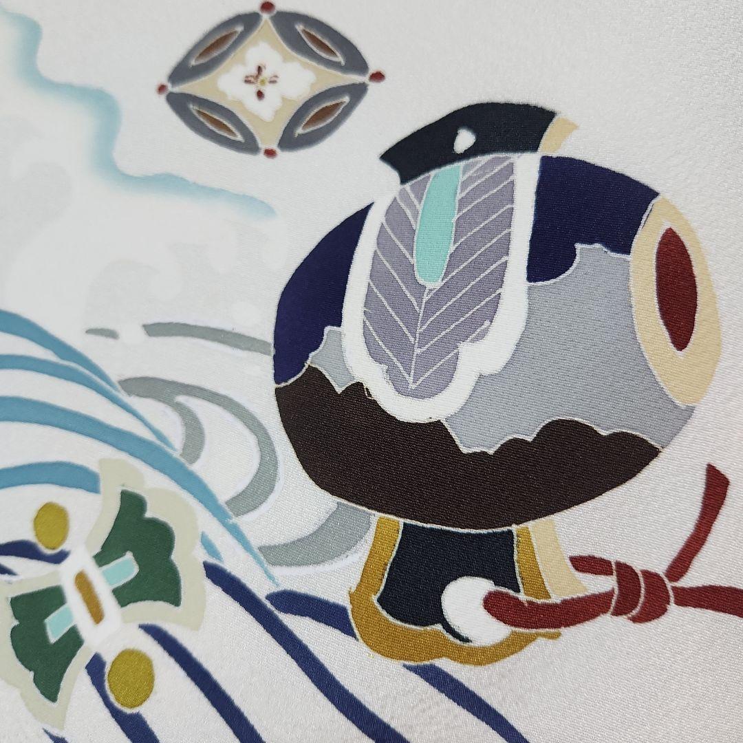 (ん)#8-013 正絹 男児 お宮参り きもの