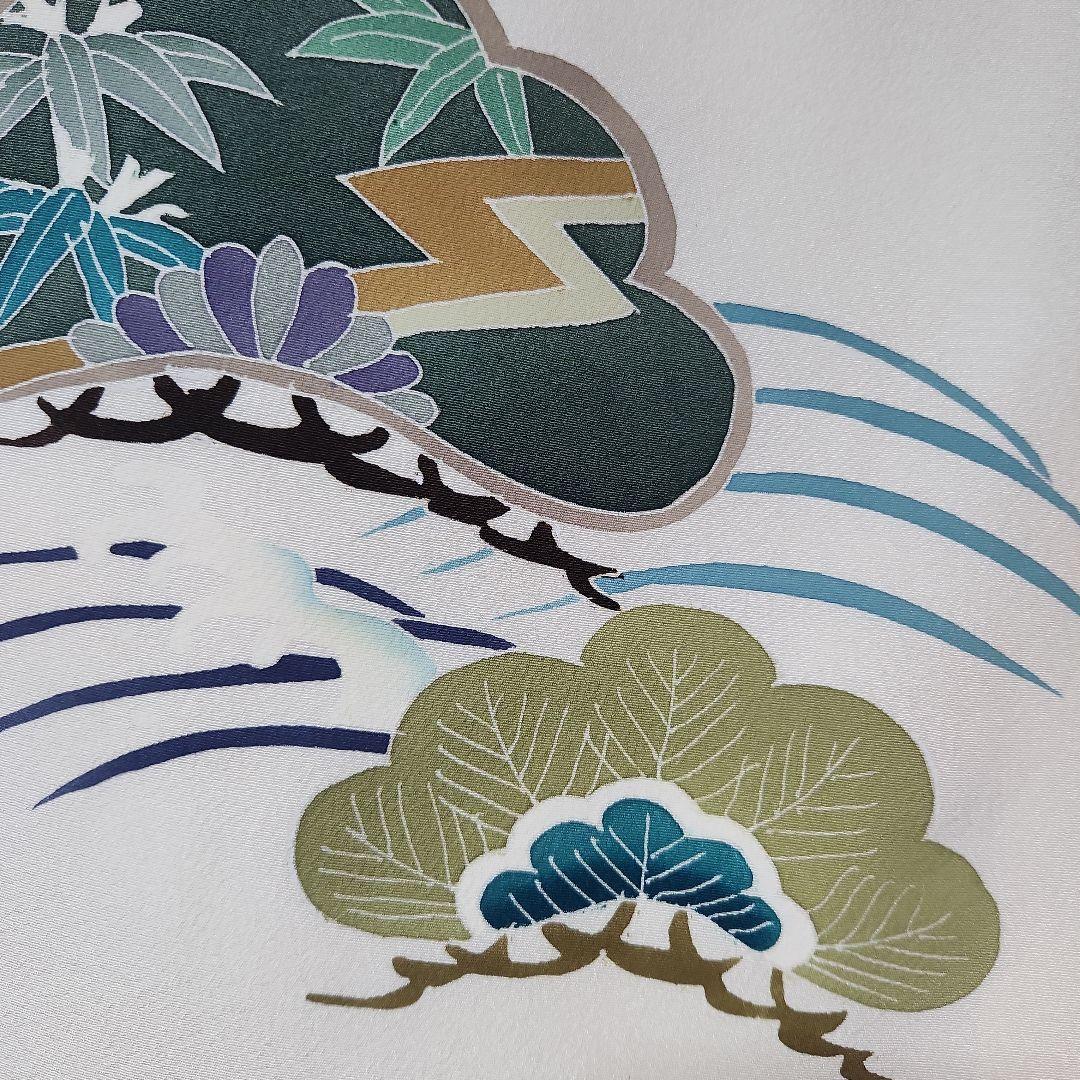 (ん)#8-013 正絹 男児 お宮参り きもの