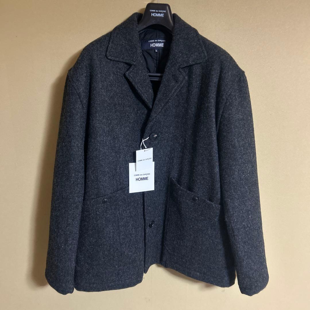 コムデギャルソンオム 25AW ウールツイードヘリンボーン ジャケット