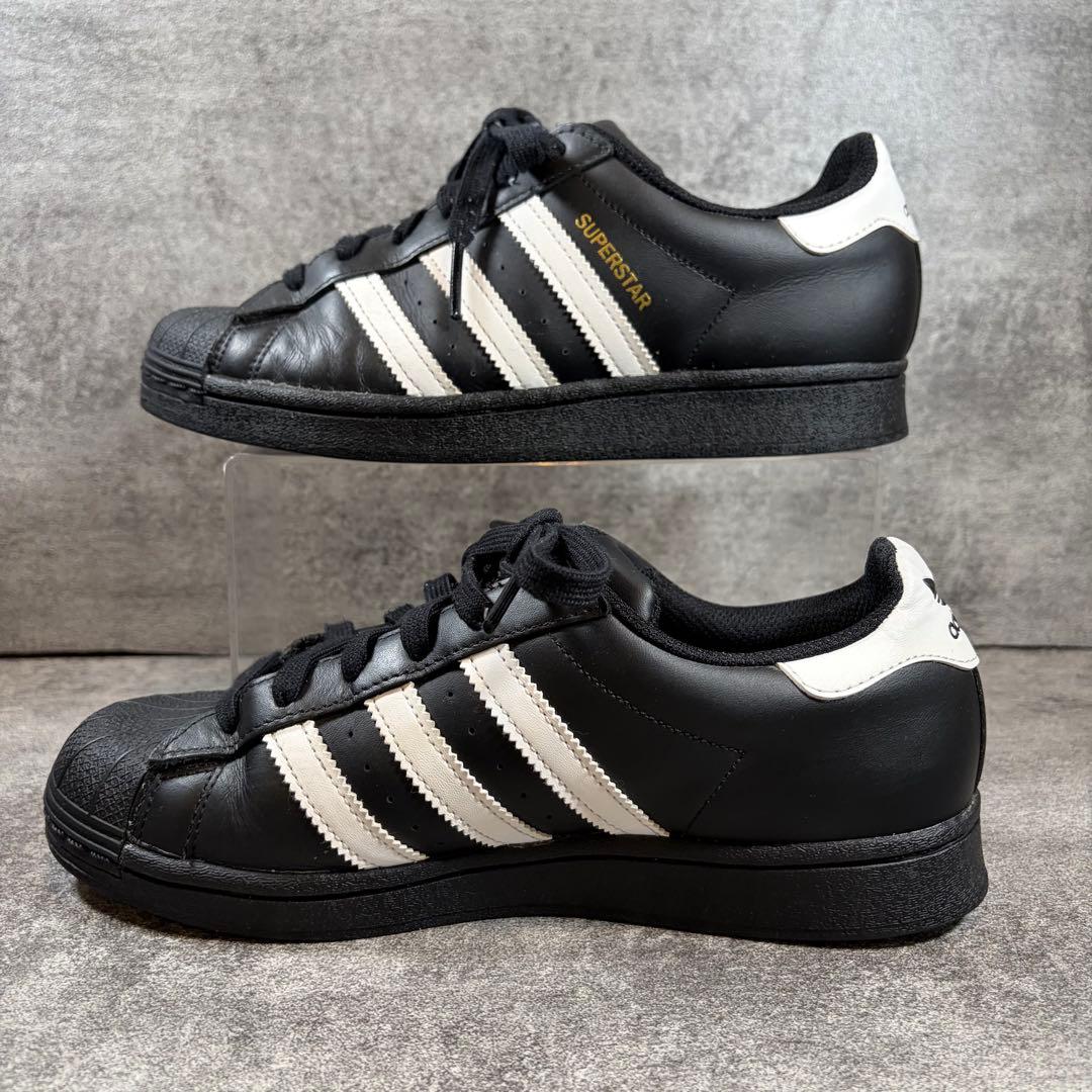 adidas アディダス　スーパースター　ブラック　黒　ゴールド　24.5cm