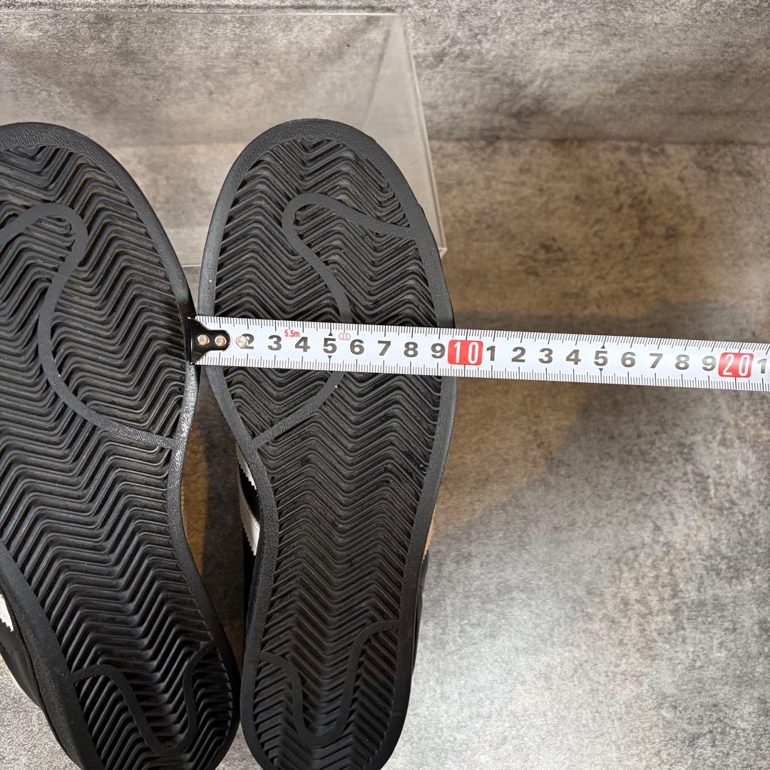 adidas アディダス　スーパースター　ブラック　黒　ゴールド　24.5cm