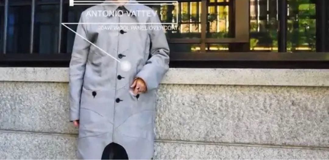 ジャケット・アウター Antonio vattev 20aw wool panel coat