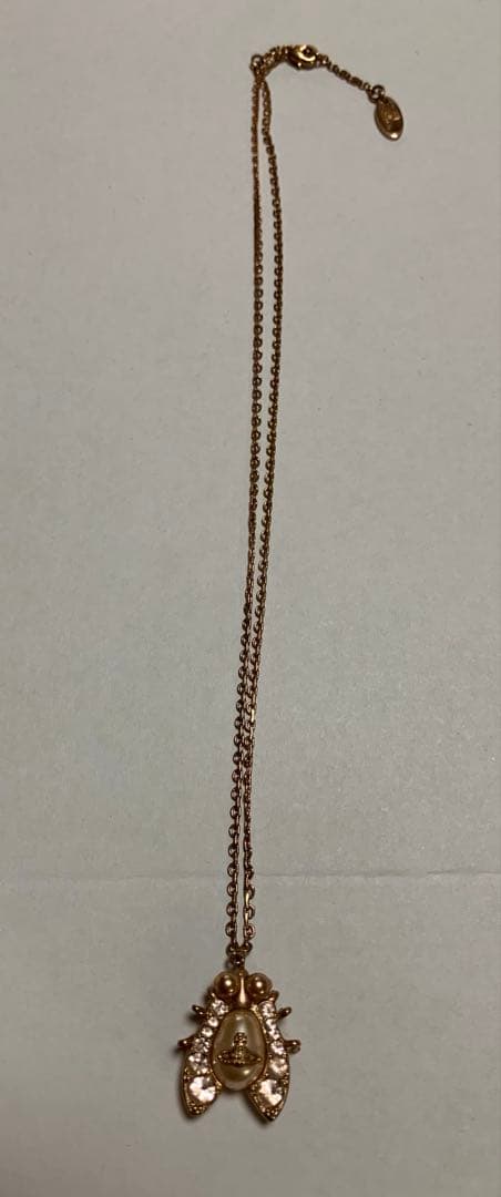 ヴィヴィアンウエストウッド　ネックレス　パール 昆虫　ハエ