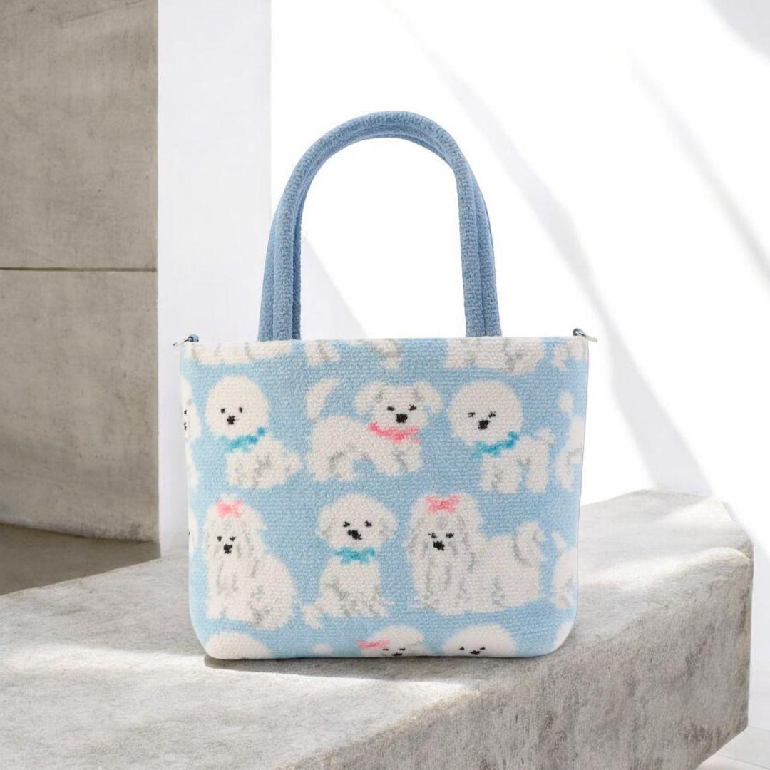 【新品】WEB限定カラー　ラブラリーバイフェイラー　 モフモフワンチャン　バッグ