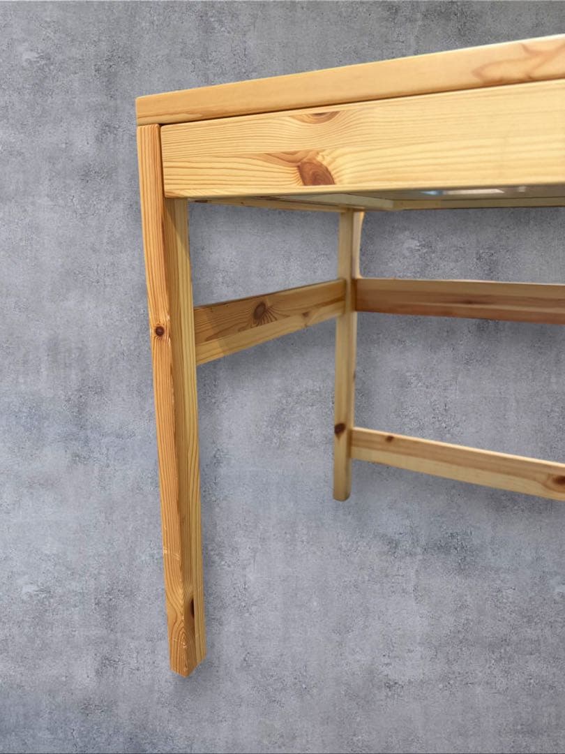 無印良品 パイン材デスク ナチュラル 机 無垢材 幅86cm