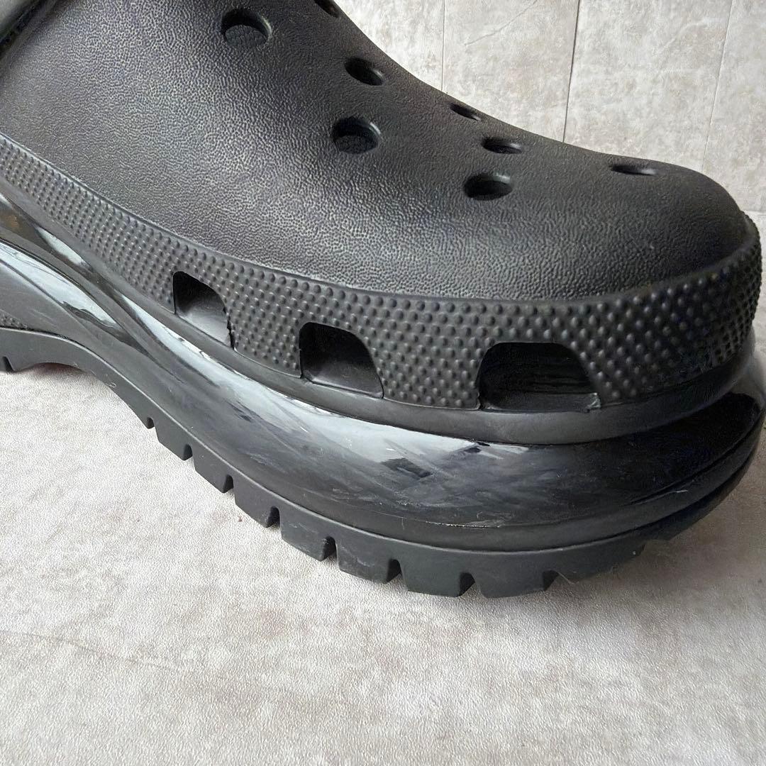 ⭐️人気モデル⭐️クロックス メガクラッシュ 厚底サボサンダル ブラック 29cm