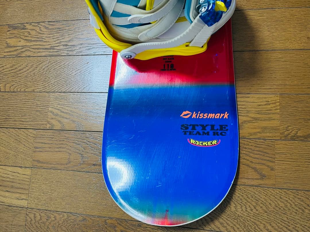 美品　子ども用スノーボード セットボードブーツ バインディング付き