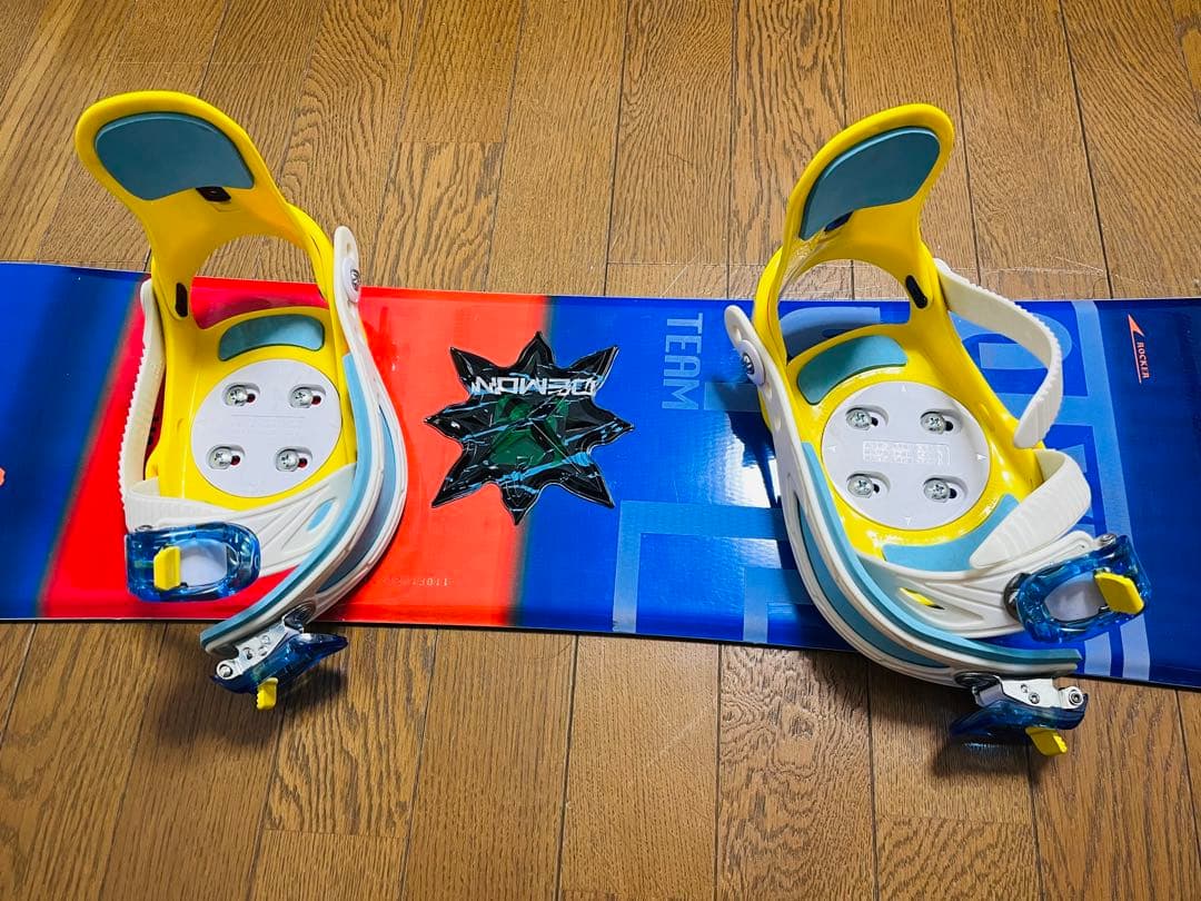 美品　子ども用スノーボード セットボードブーツ バインディング付き