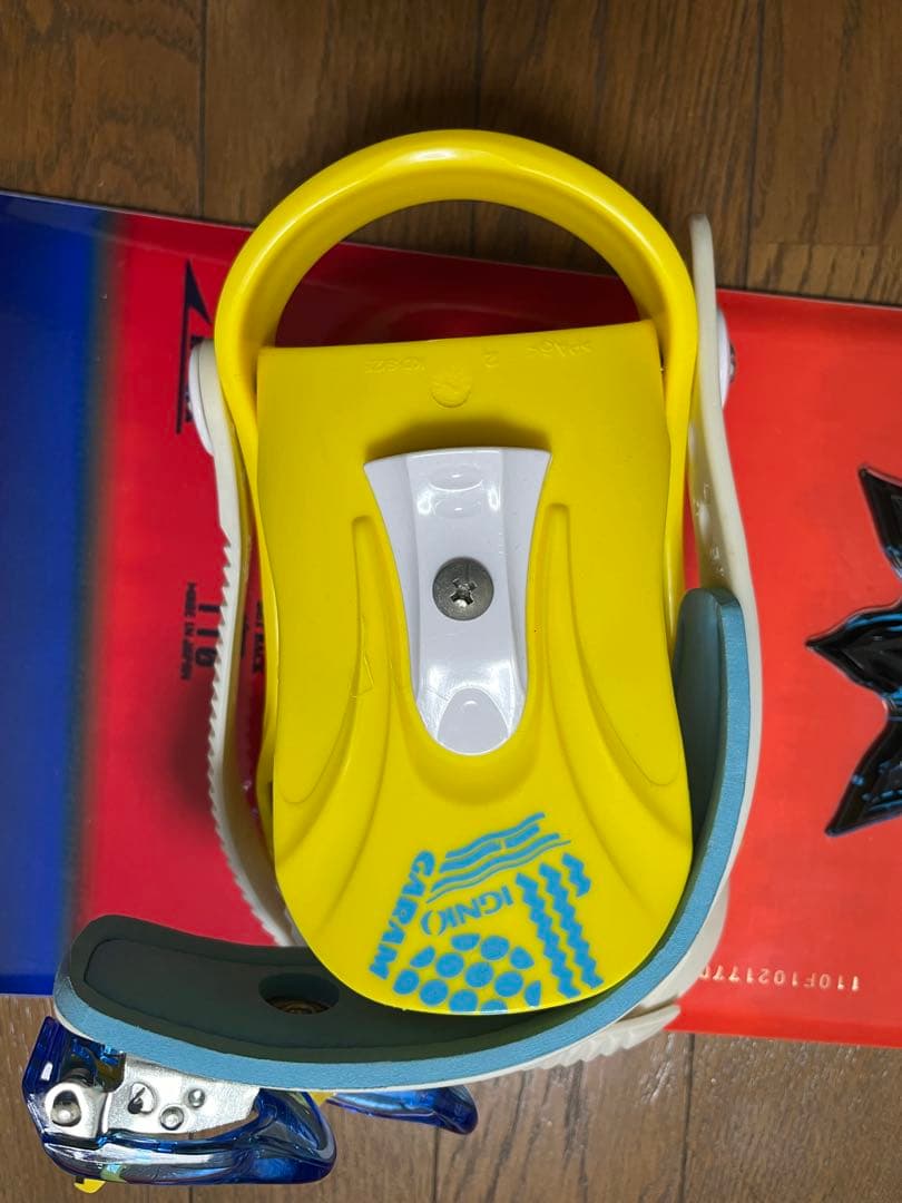 美品　子ども用スノーボード セットボードブーツ バインディング付き