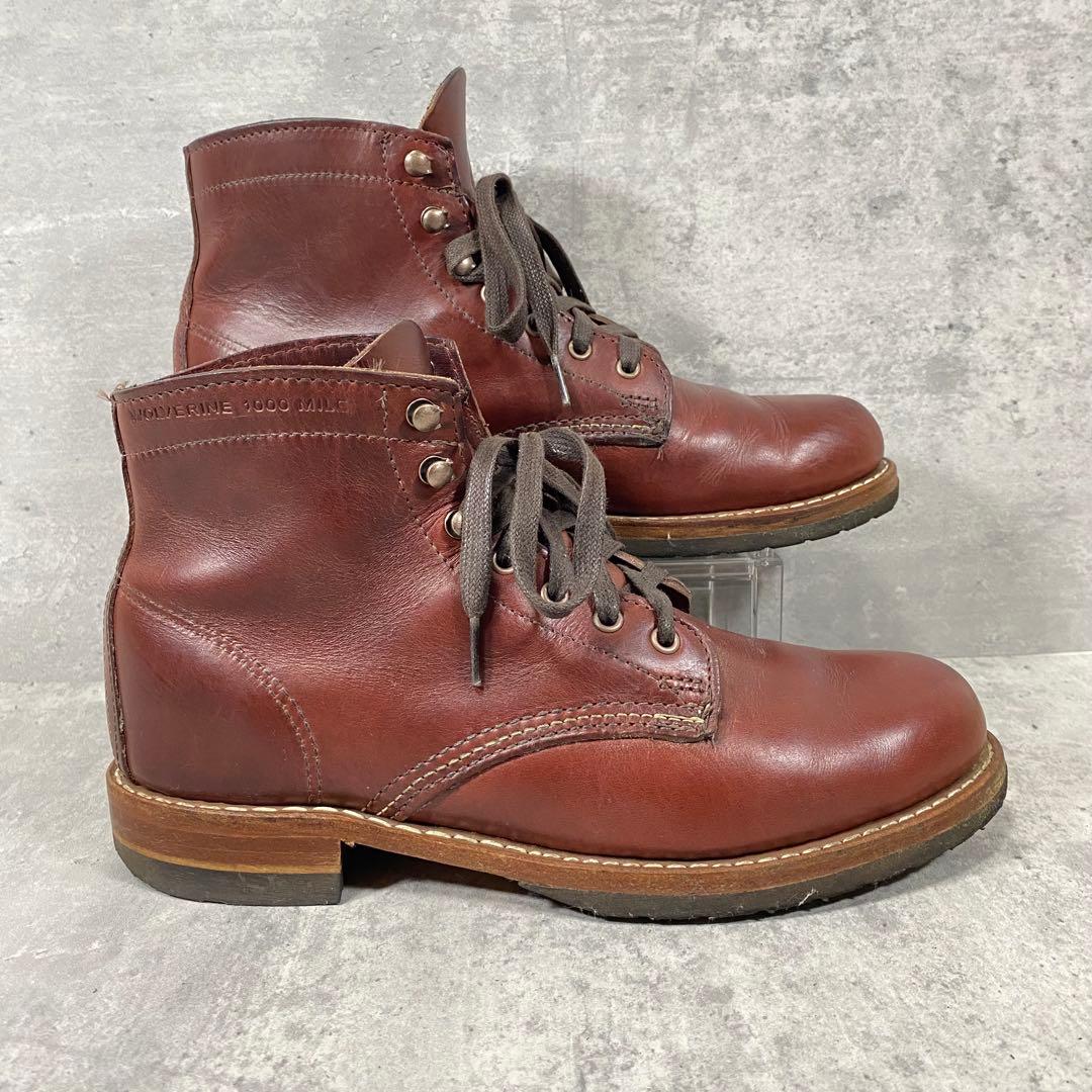 【美品】WOLVERINE ウルヴァリン ワークブーツ 1000マイル 7703