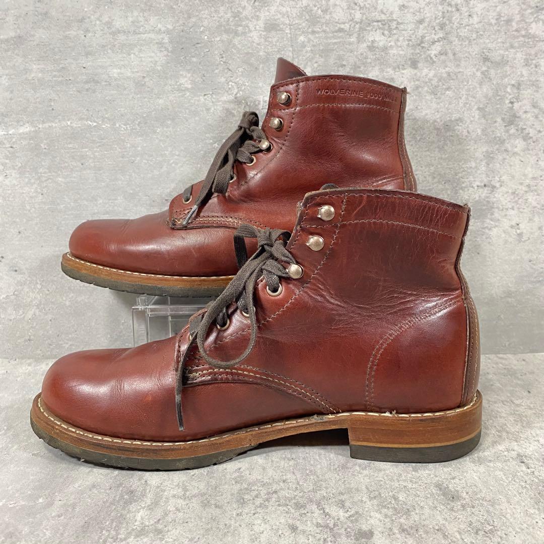 【美品】WOLVERINE ウルヴァリン ワークブーツ 1000マイル 7703