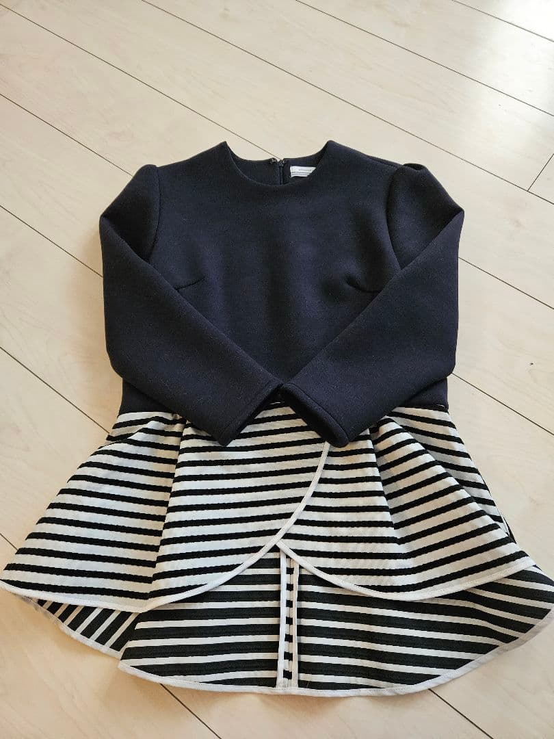 ボーダーズアットバリコニー　ペプラムトップス36