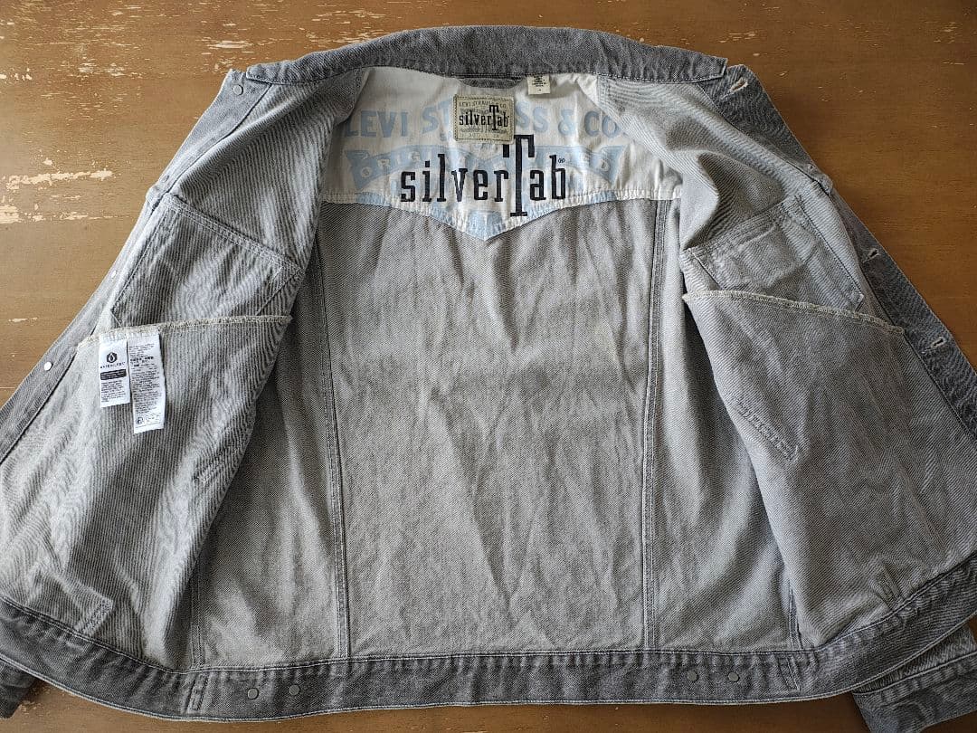 リーバイス SILVERTAB デニムジャケット グレー STONEWASH