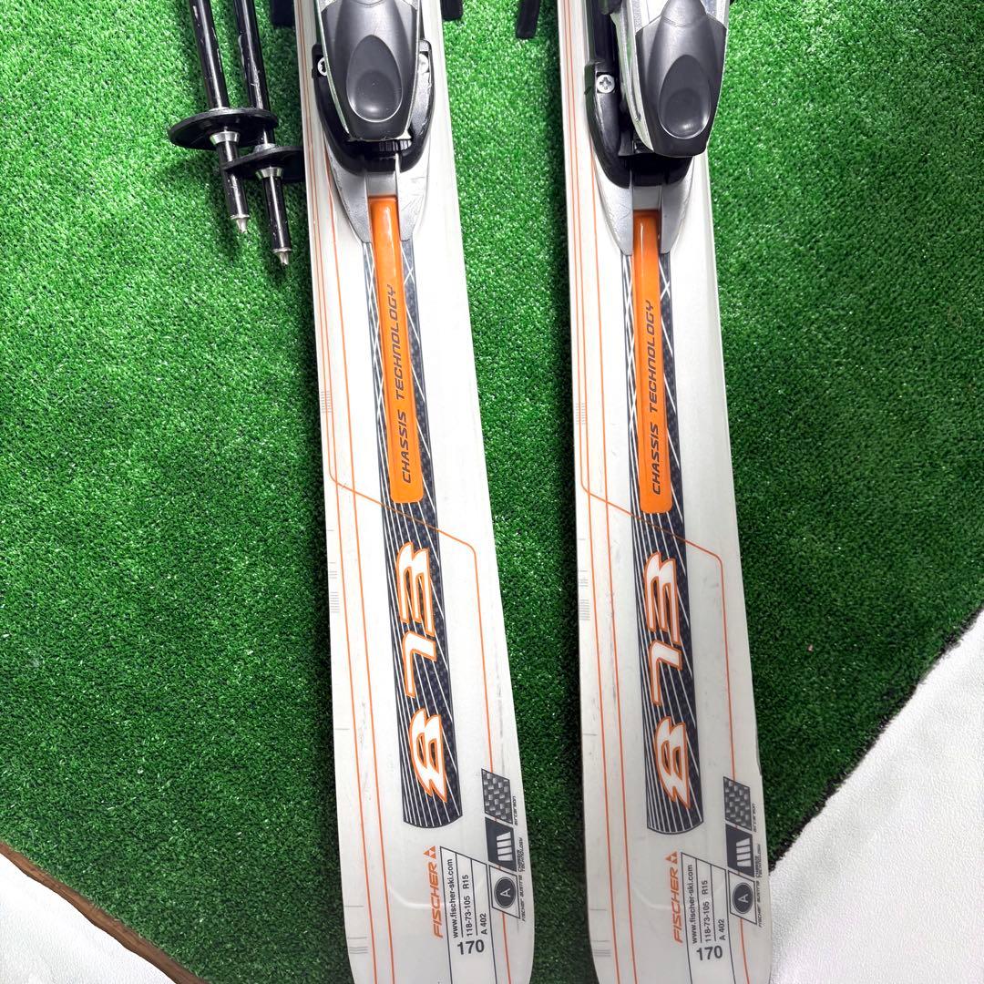 FISCHER AMC 873 スキー板 170cm ストックセット