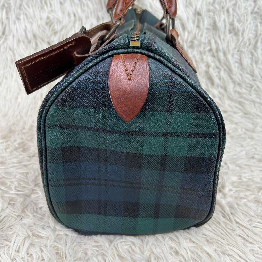 ✨美品 ポロラルフローレン ミニボストンバッグ PVC レザー チェック
