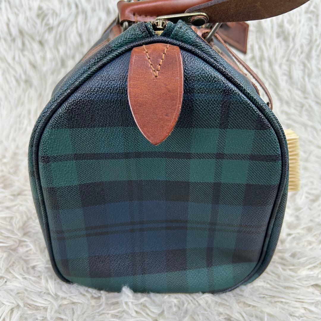 ✨美品 ポロラルフローレン ミニボストンバッグ PVC レザー チェック