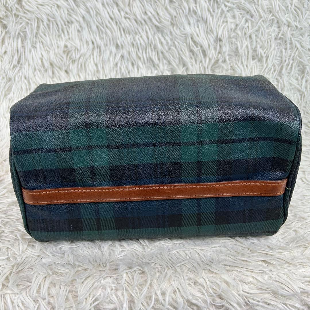 ✨美品 ポロラルフローレン ミニボストンバッグ PVC レザー チェック