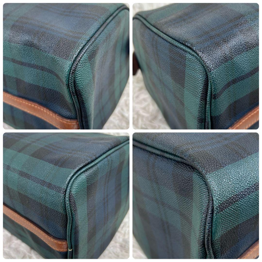 ✨美品 ポロラルフローレン ミニボストンバッグ PVC レザー チェック