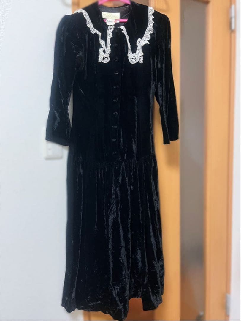 GUNNE SAX ベロアワンピース XS