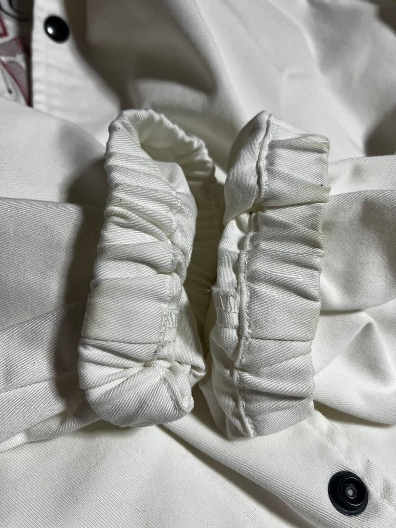 シュプリーム supreme カバーオール　白　バックプリント