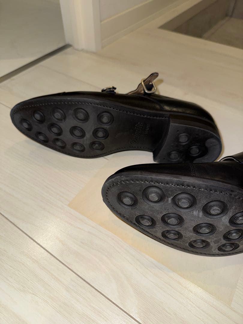 【ほぼ新品】Berwick ダブルモンクストラップシューズ ブラック 収納袋付き