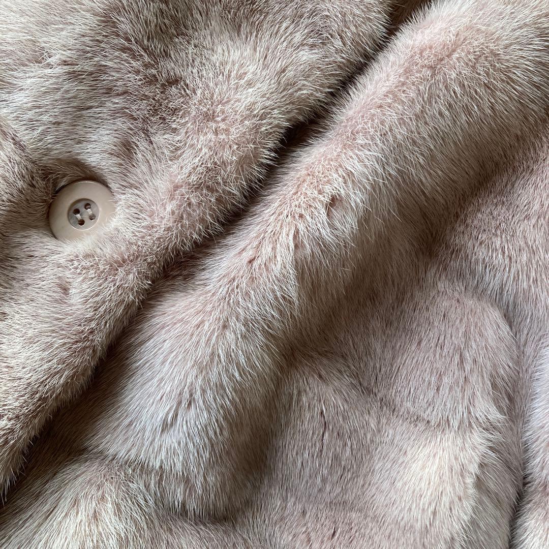 エ*1様 SAGA MINK ミンク　コート　バレンチノ　ピンクベージ