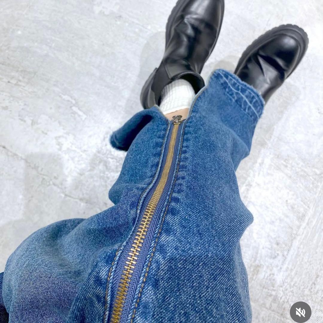 【新品タグ付き】 niko and... misayo ジャンスカ インディゴ