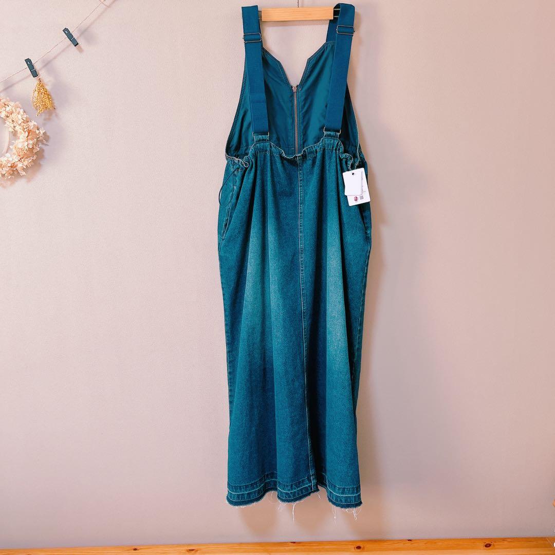 【新品タグ付き】 niko and... misayo ジャンスカ インディゴ