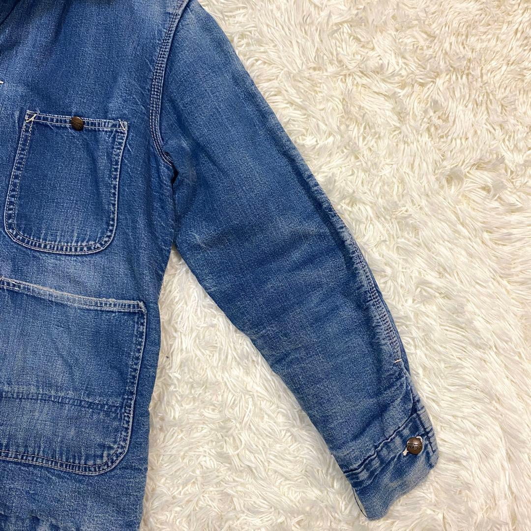 60's~70's モンゴメリーワード　デニム　カバーオール　ブランケット