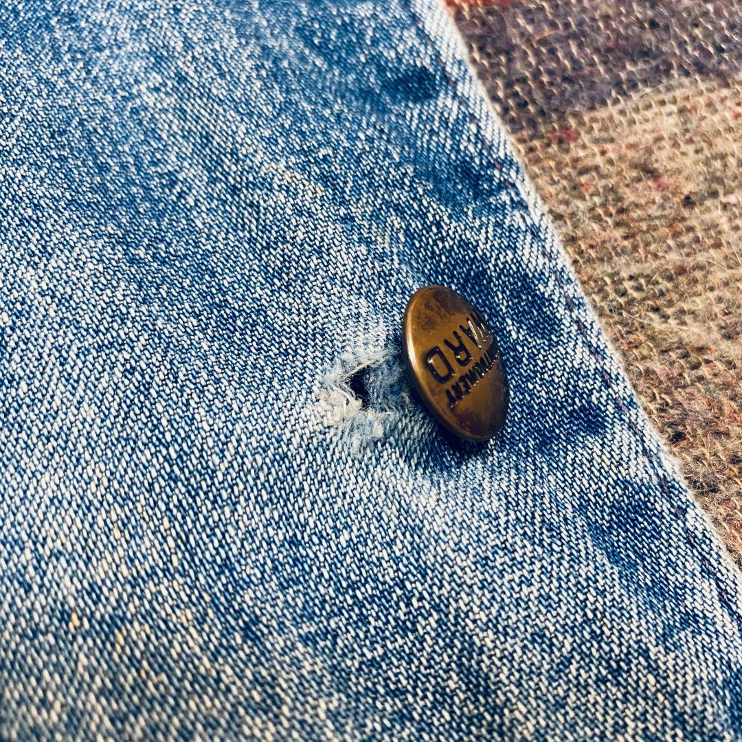 60's~70's モンゴメリーワード　デニム　カバーオール　ブランケット