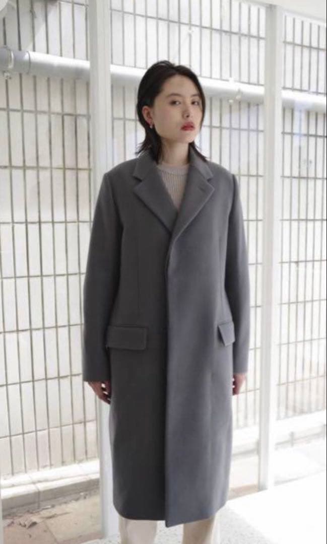 【値下げしました！】AURALEE ダブルクロスライトチェスターフィールドコート