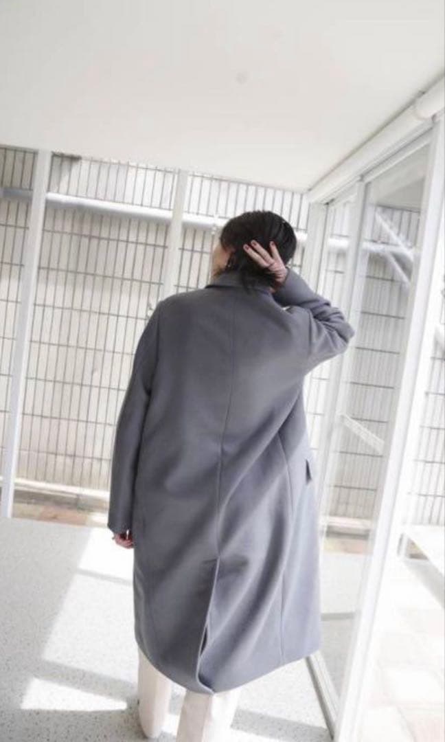 【値下げしました！】AURALEE ダブルクロスライトチェスターフィールドコート