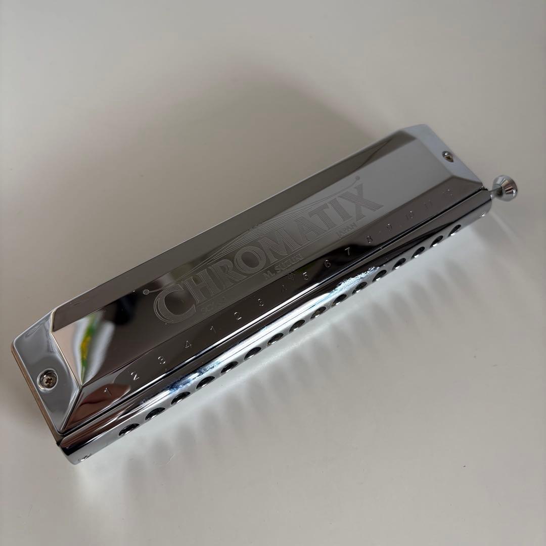 【美品】SUZUKI スズキ SCX-64 クロマチックハーモニカ 16穴