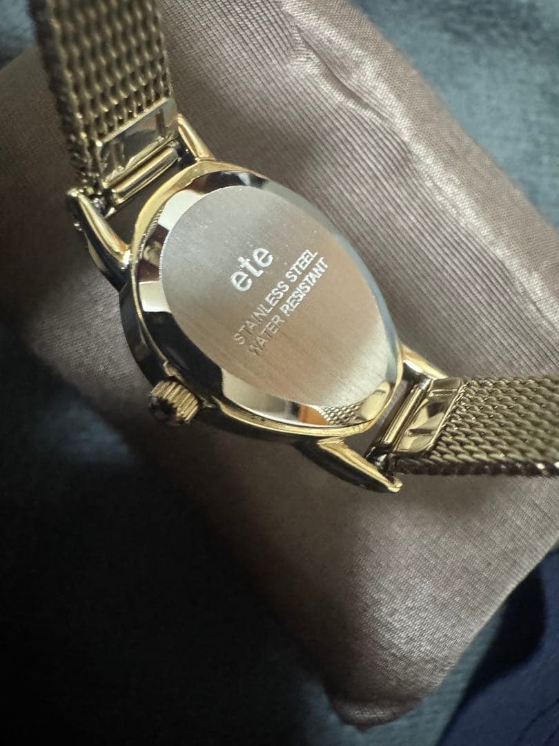 ete ダイヤモンド ジェムフェイス メッシュベルト ウォッチ