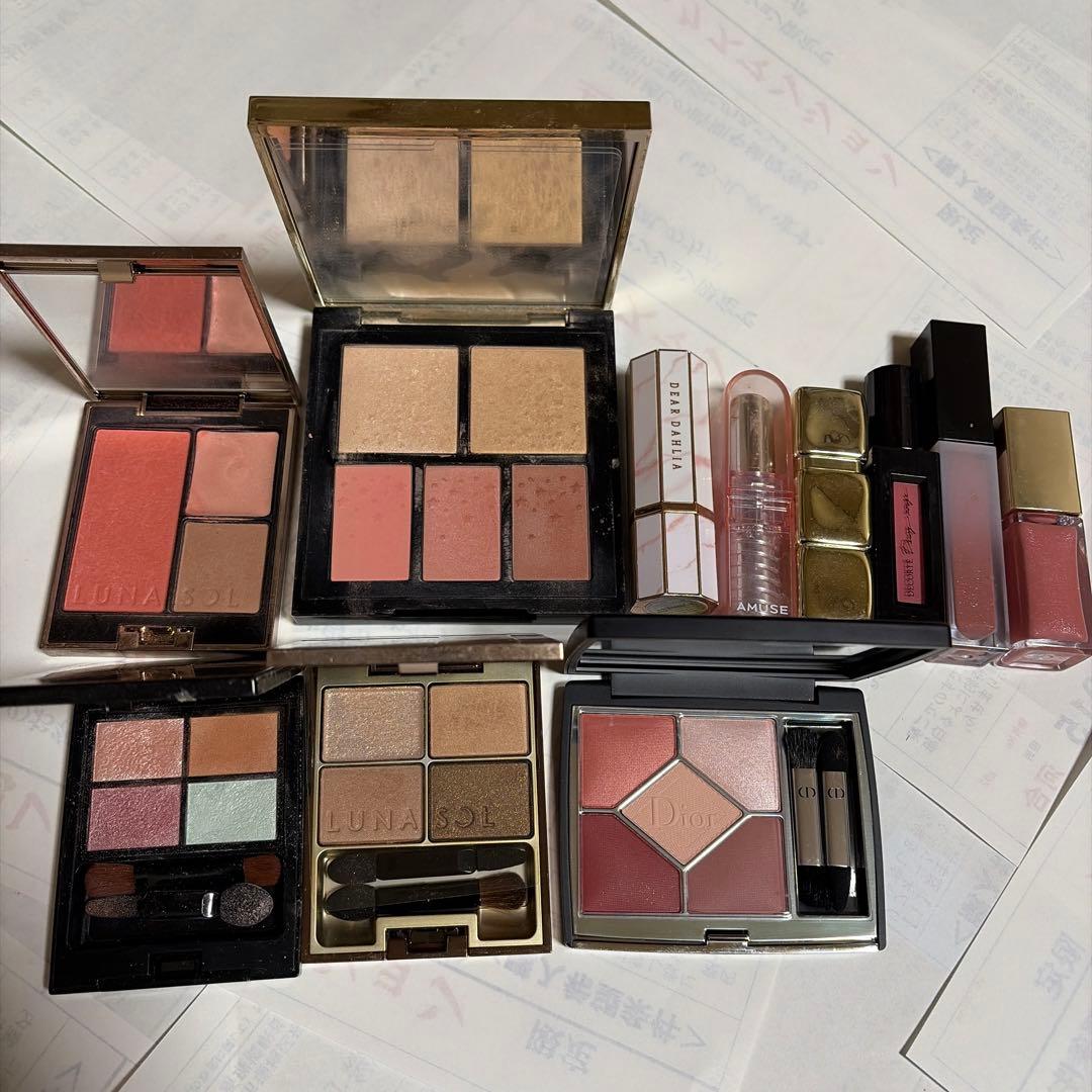 デパコスまとめ売り新品2個有り Dior.ルナソル、ローラメルシエ、エトヴォス