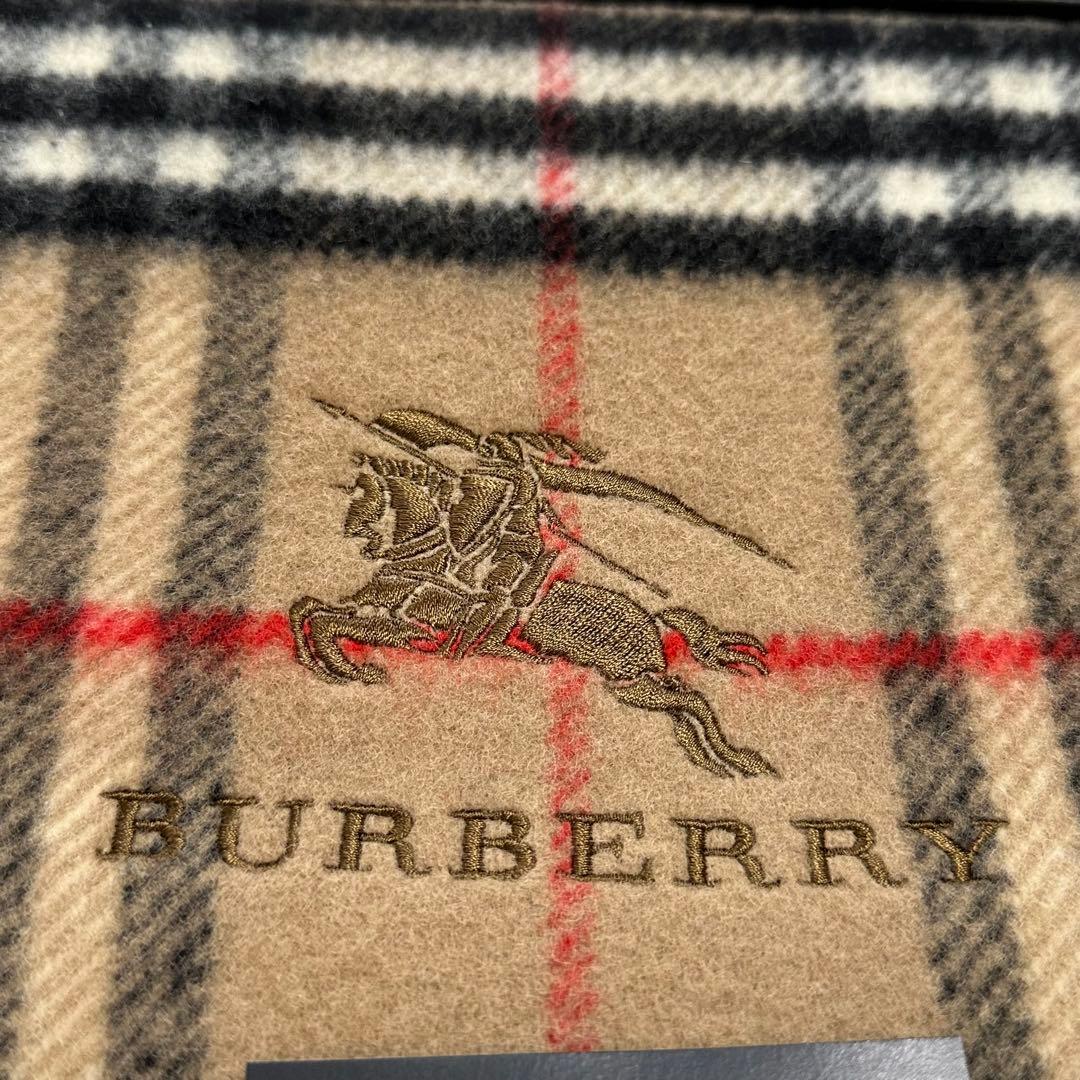 新品✨ バーバリー 高級 ウール 純毛毛布 140×200cm