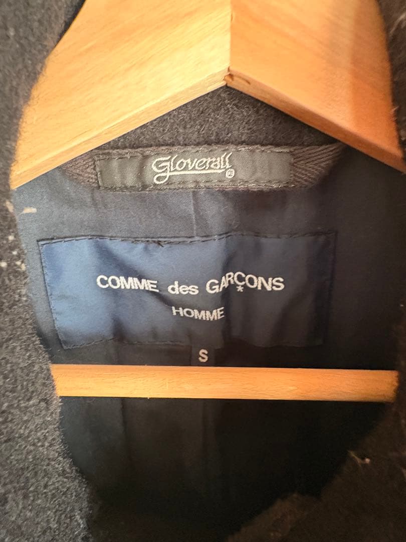 COMME des GARÇONS Gloverall ブラックピーコート S